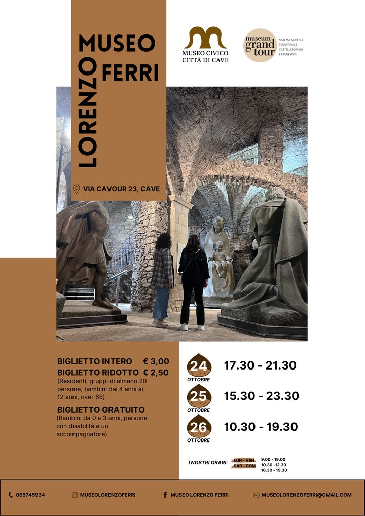 Casette dei mercatini nel centro di Cave durante la Sagra